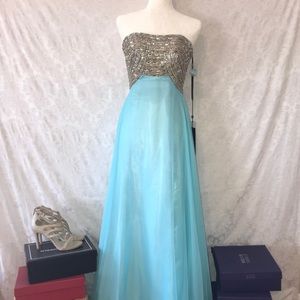 Strapless Gown. Perfect for prom or wedding. NWT